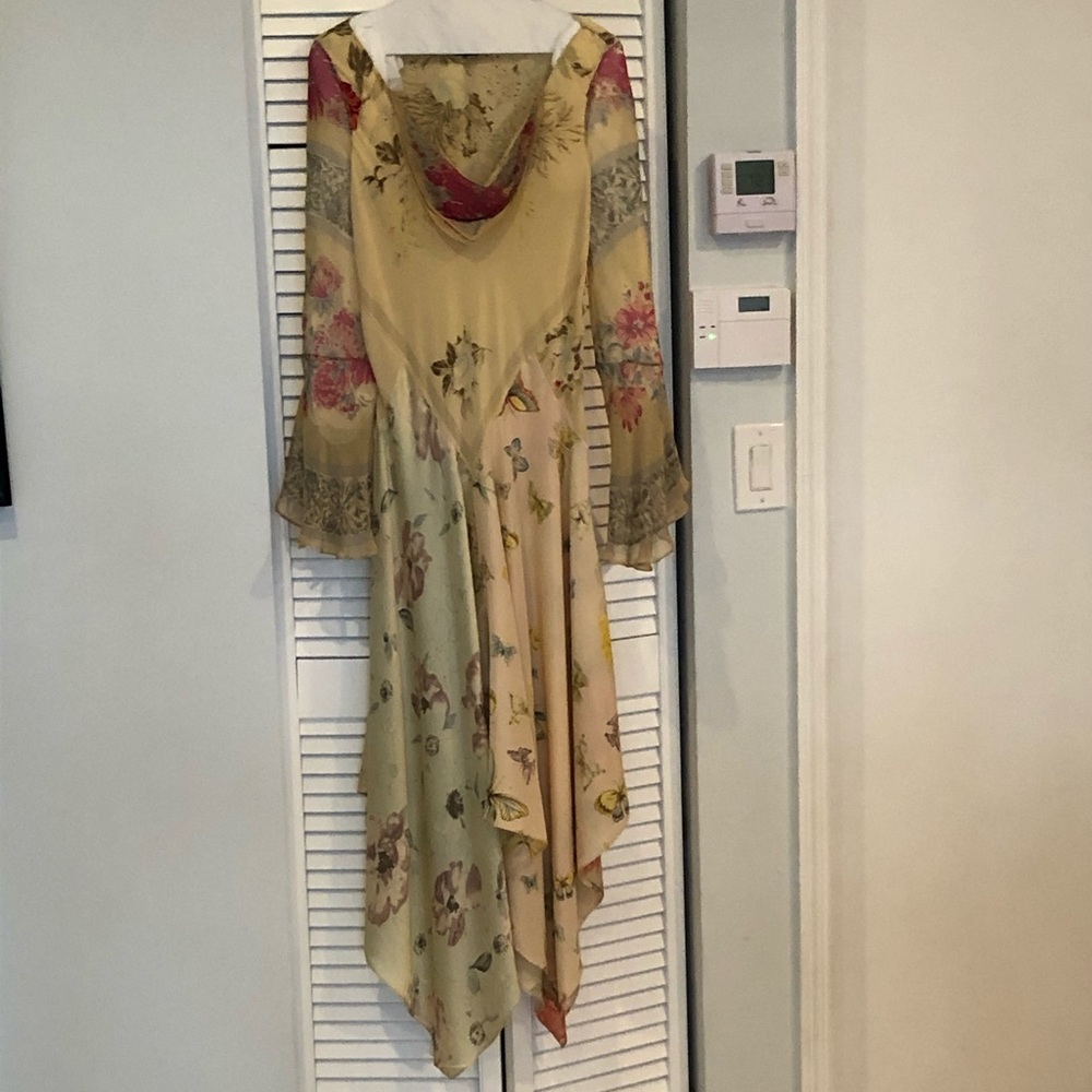 Ralph Lauren silk chiffon butterfly dress, size 4